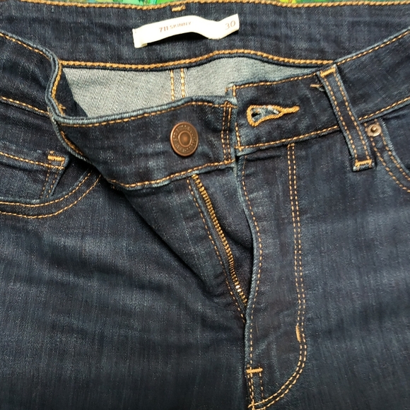 Levi's Dark Blue Denim Jeans -Women's 711 Skinny - Waist 30 - Picture 10 of 13